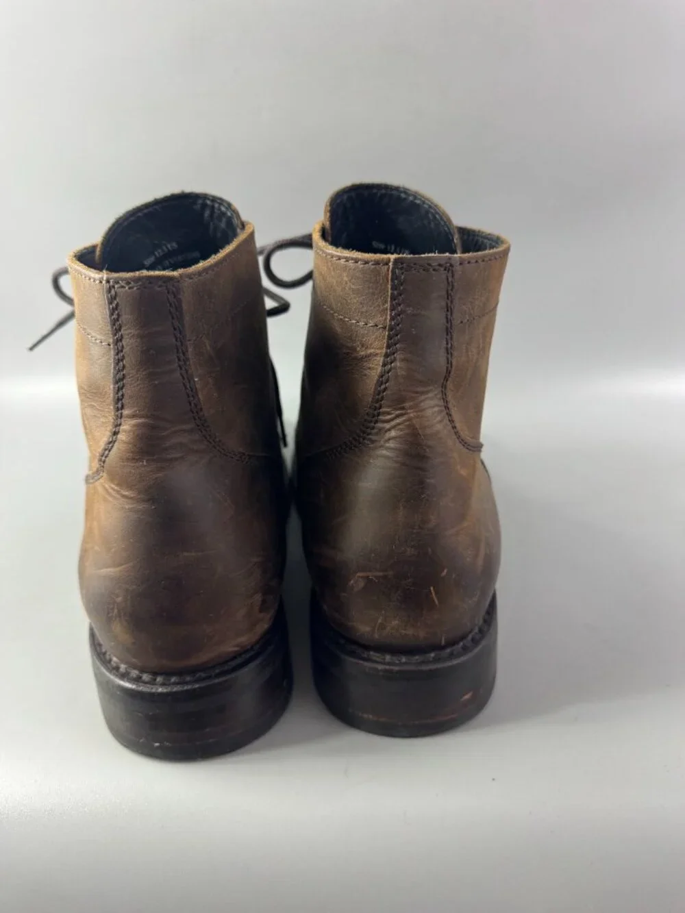 Thursday Boot Co. President Mocha Leather Men's Ankle Boots, Size 12.5